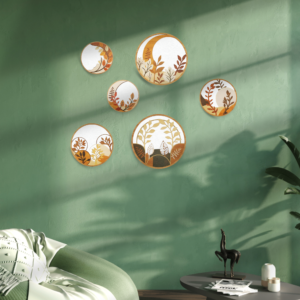6-piece circle wall painting set
